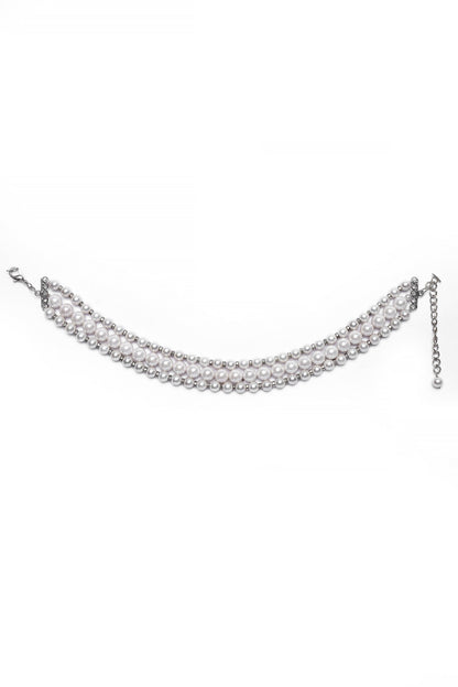 Three Layered Pearl Necklace 