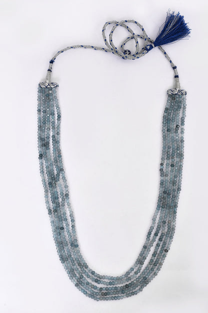 Onyx Bead Multi Strand Necklace 