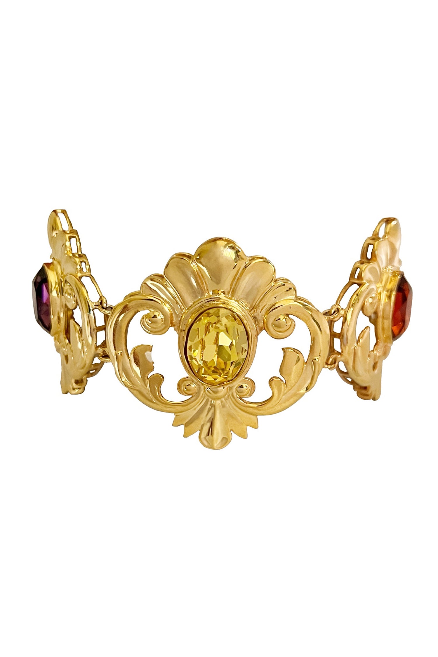 Cartouche Carved Choker 