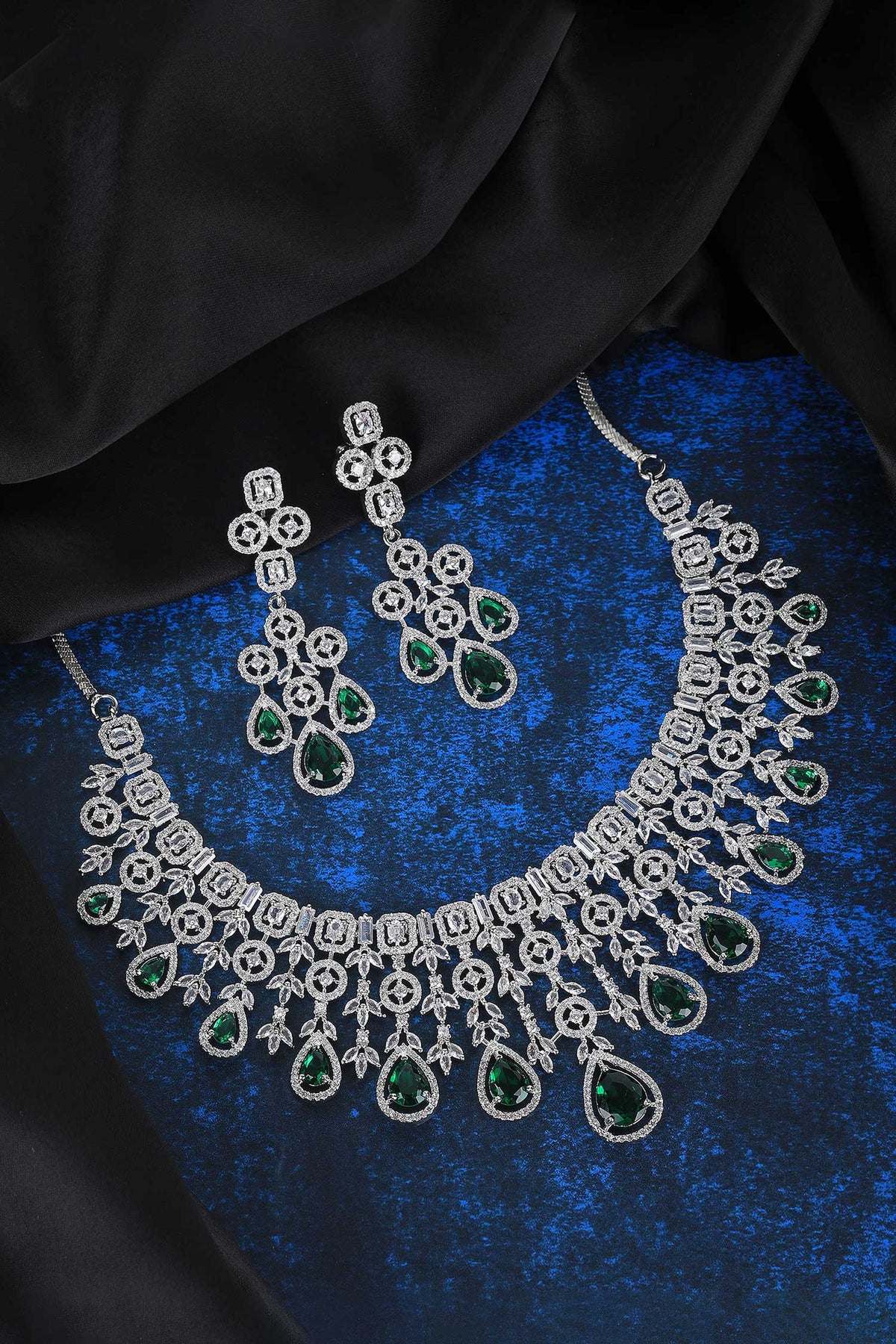 American Diamond Studded Necklace Set 