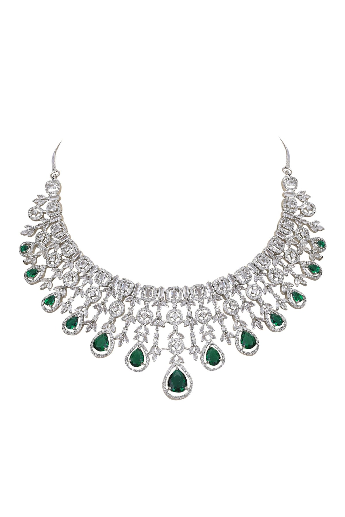 American Diamond Studded Necklace Set 