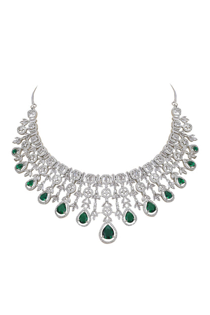 American Diamond Studded Necklace Set 