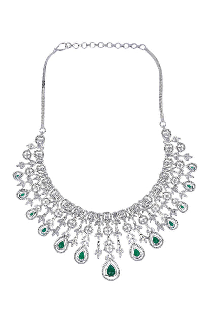 American Diamond Studded Necklace Set 