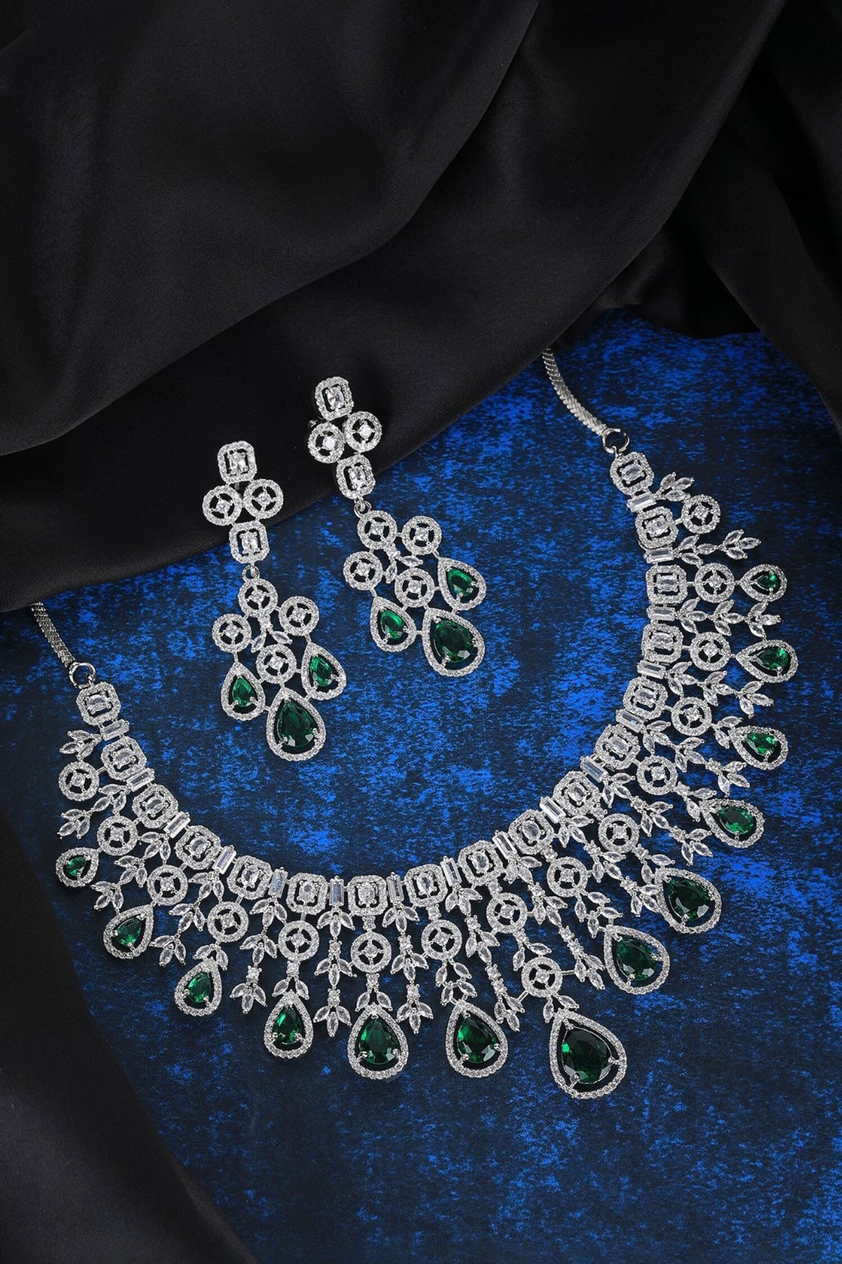American Diamond Studded Necklace Set 