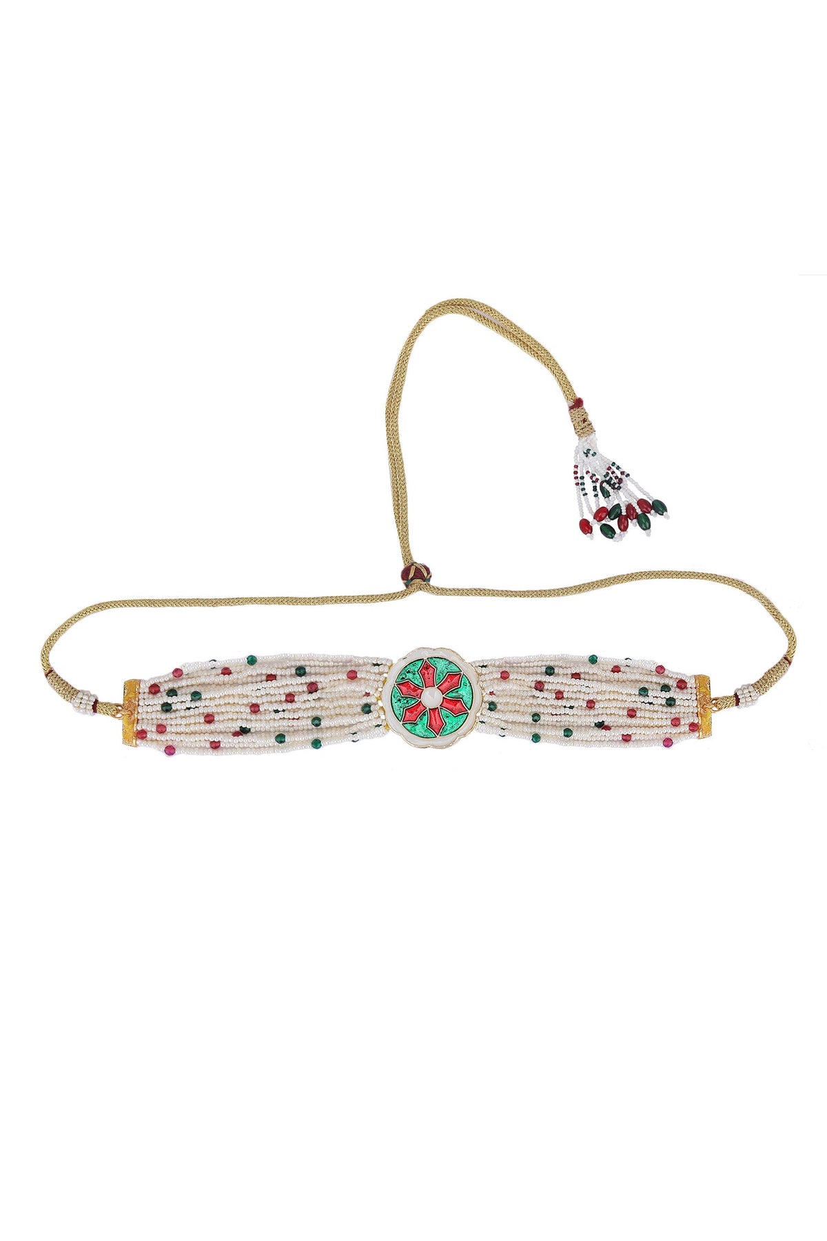 Floral Embellished Choker Set 