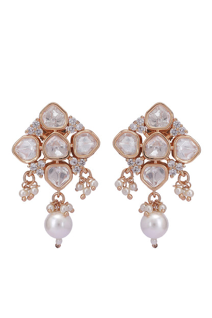 Kundan & Pearls Meenakari Necklace Set 