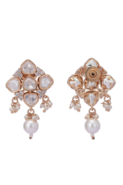 Kundan & Pearls Meenakari Necklace Set 