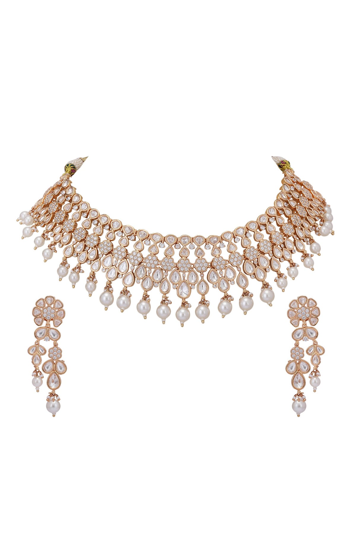 Kundan Studded Necklace Set 
