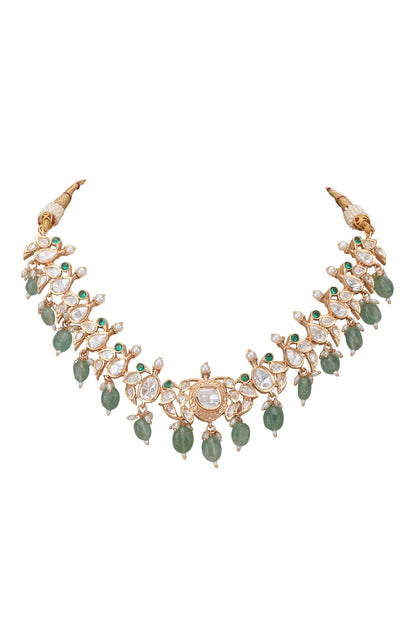 Stones & Beads Studded Necklace Set 