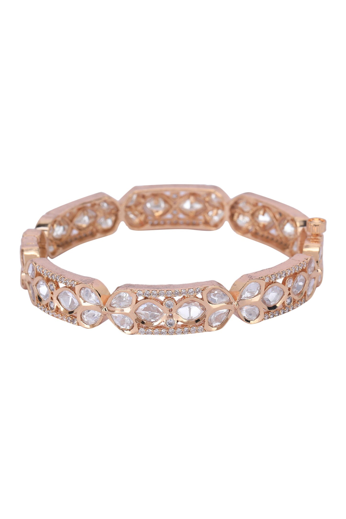 Kundan & Polki Studded Pair of Bangles 