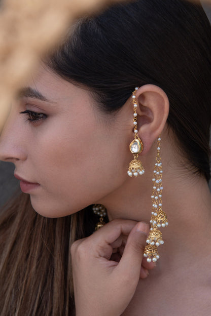 Embellished Long Jhumka Earrings 