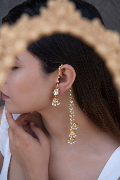 Embellished Long Jhumka Earrings 