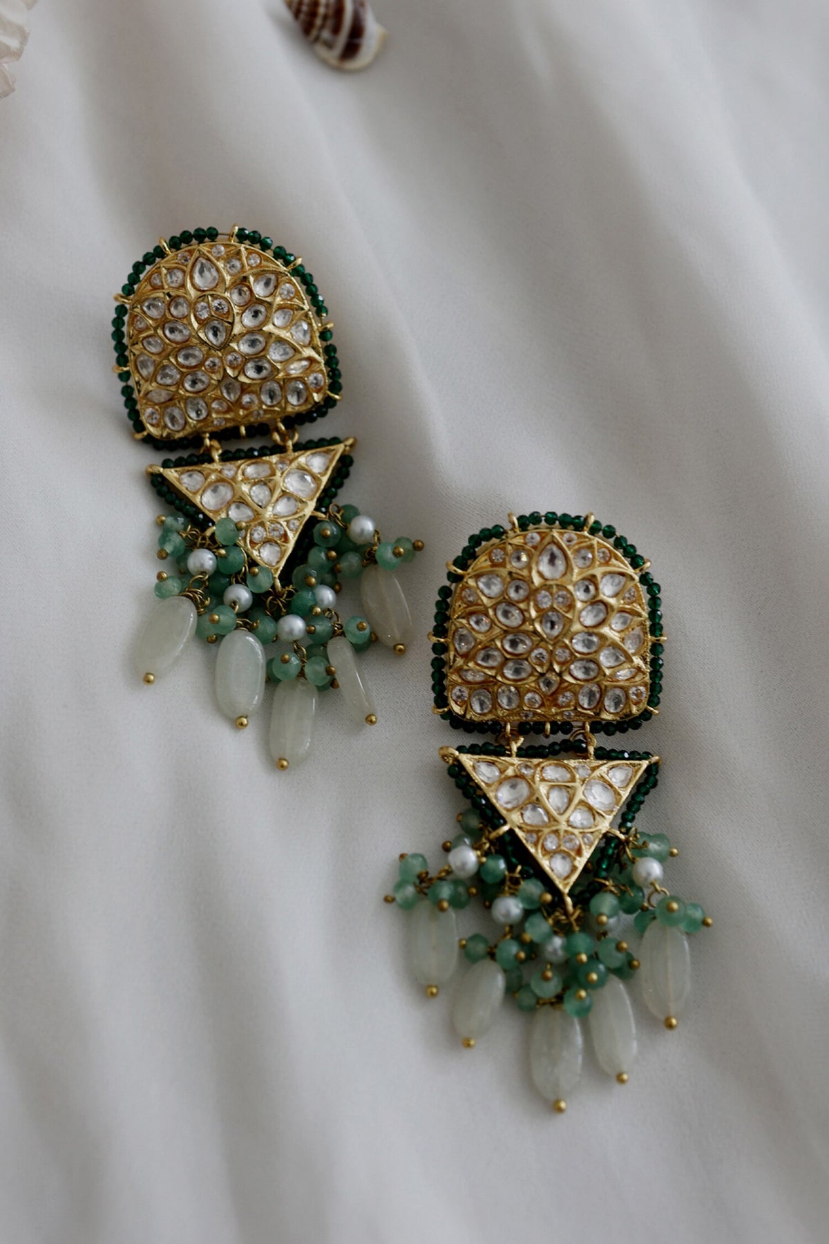 Kundan Embellished Dangler Earrings 