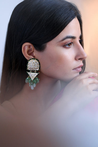Kundan Embellished Dangler Earrings 