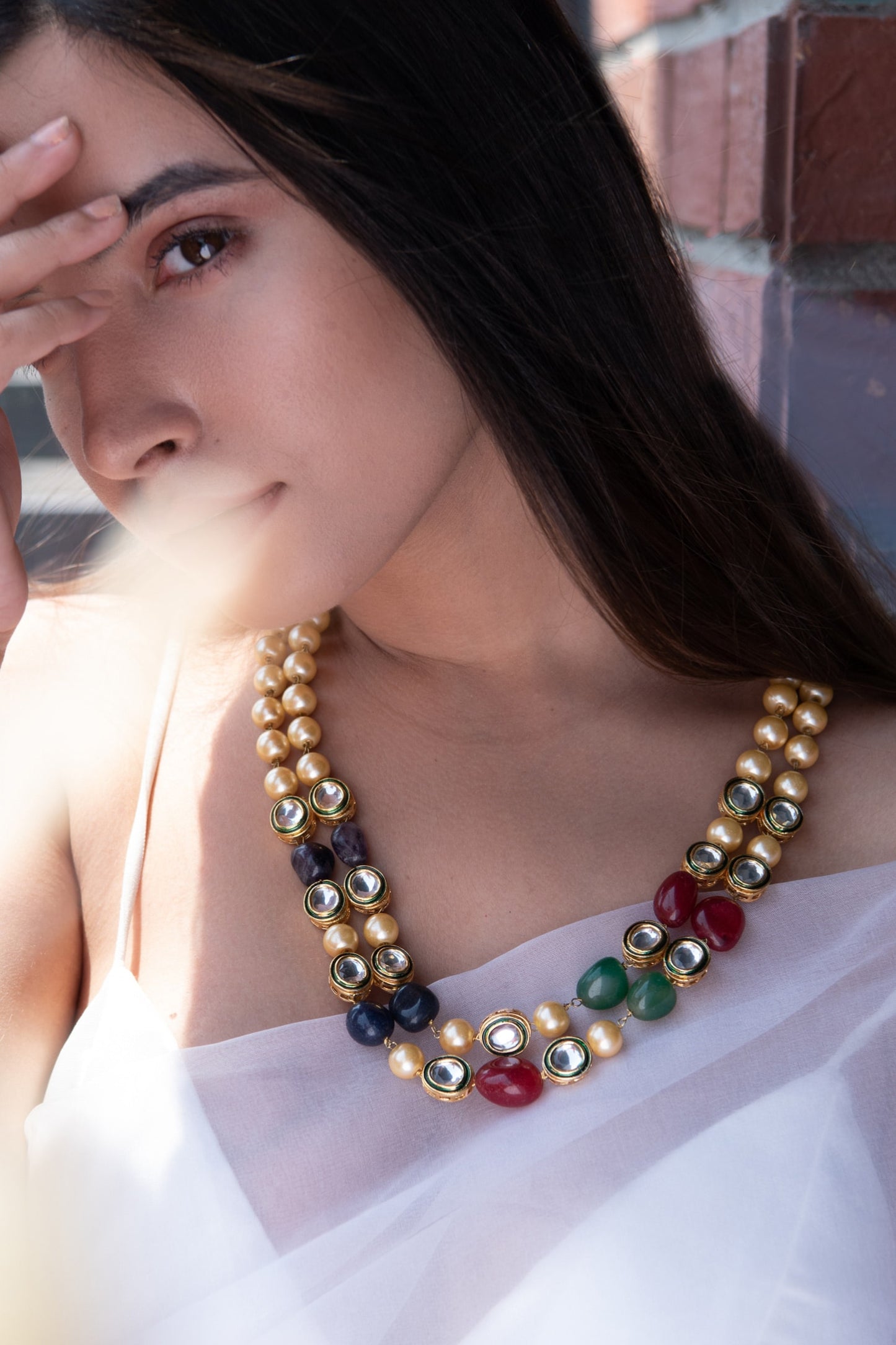Kundan Embellished Long Necklace 