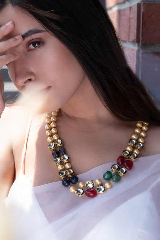 Kundan Embellished Long Necklace 