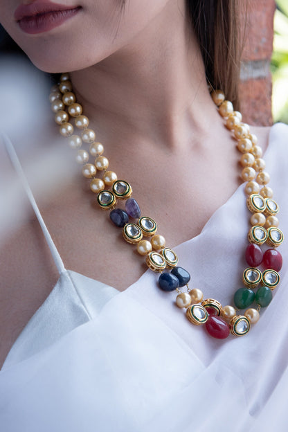 Kundan Embellished Long Necklace 