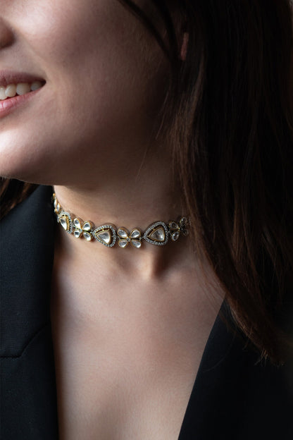 Polki Embellished Choker Necklace 
