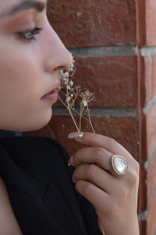 Tear Drop Cutwork Ring 