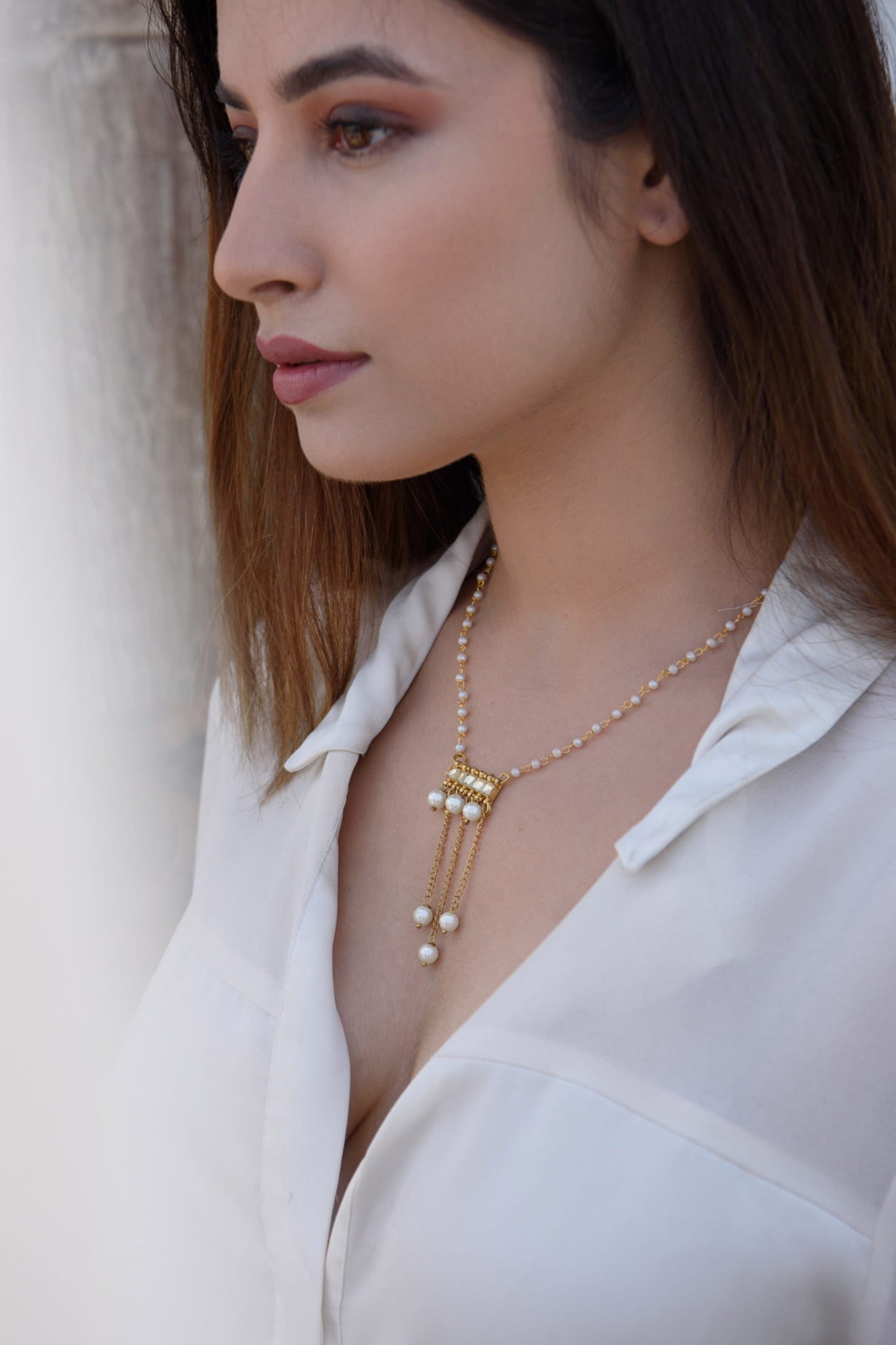 Pearl Chain Necklace 