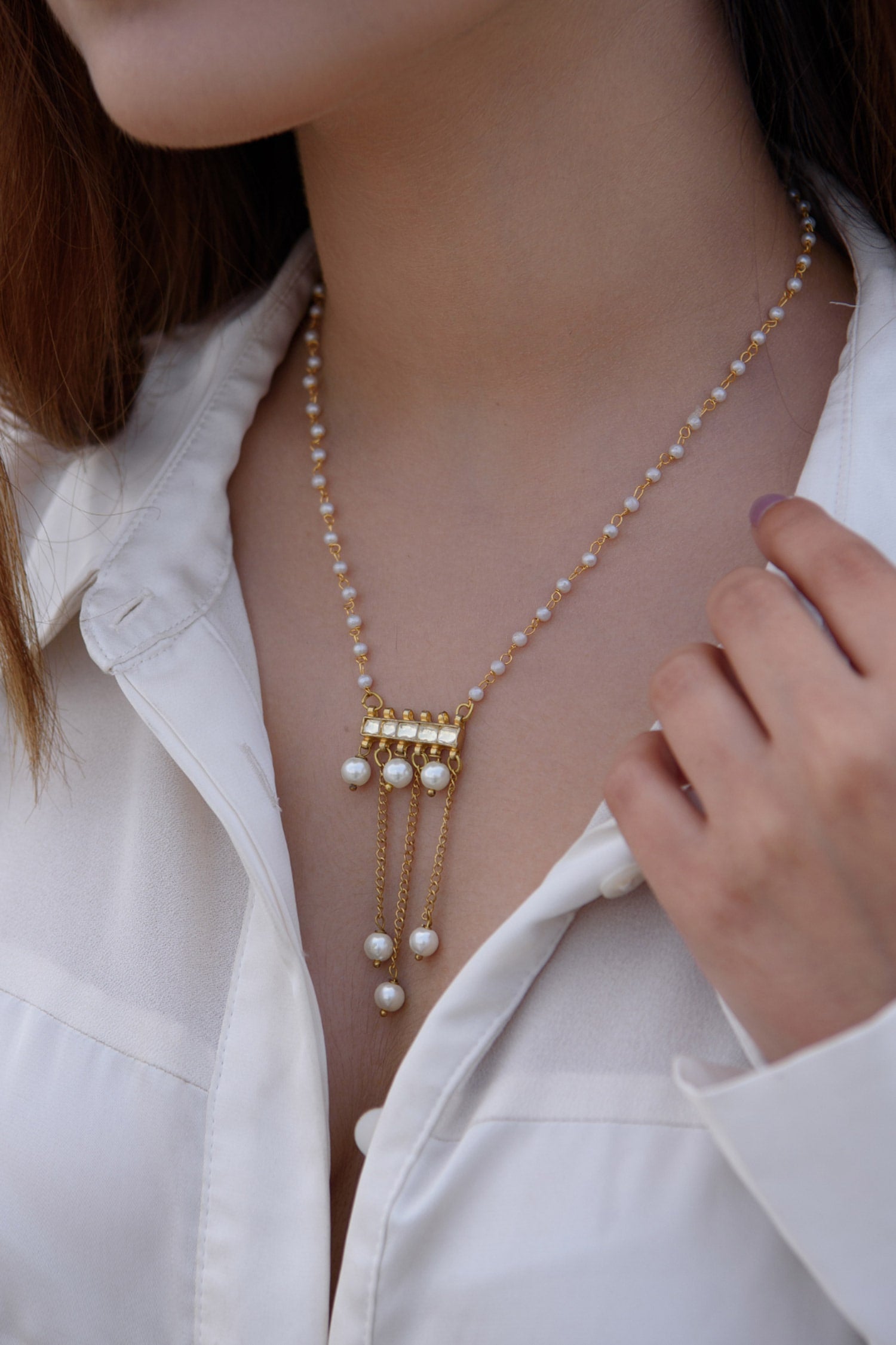 Pearl Chain Necklace 