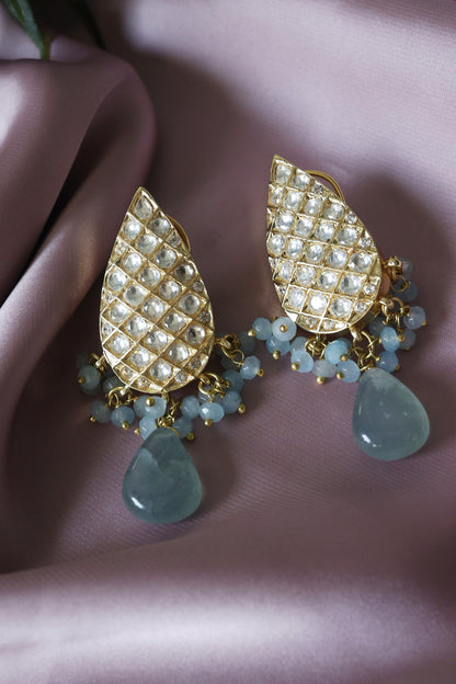 Tear Drop Cutwork Earrings 
