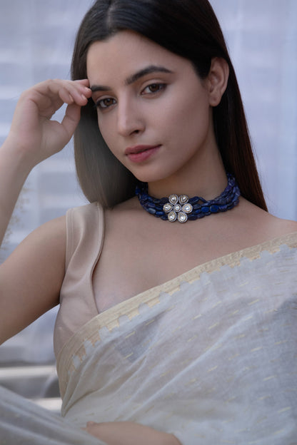 Victorian Floral Cutwork Choker 