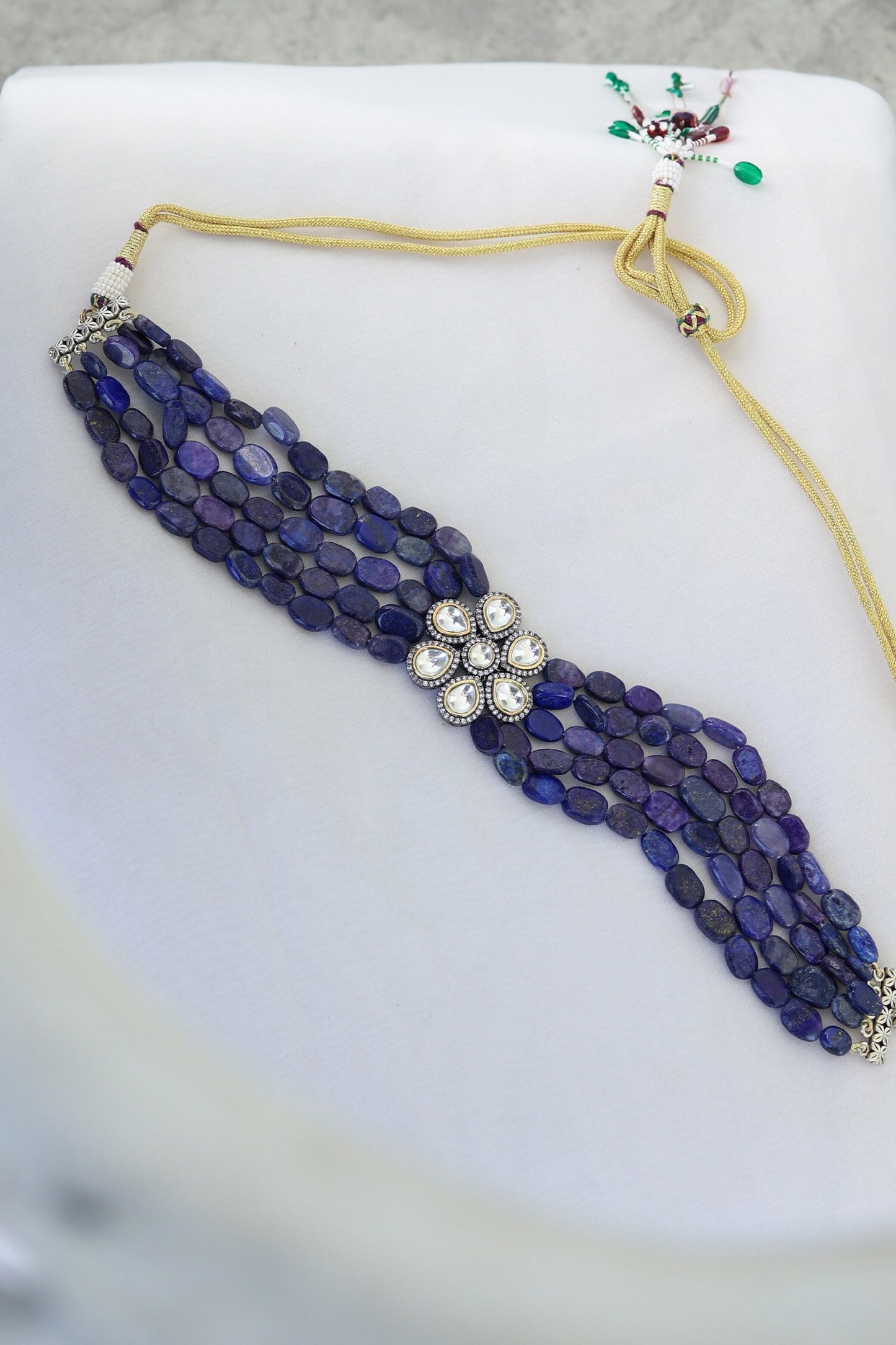 Victorian Floral Cutwork Choker 