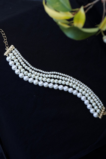 Pearl Embellished Choker 