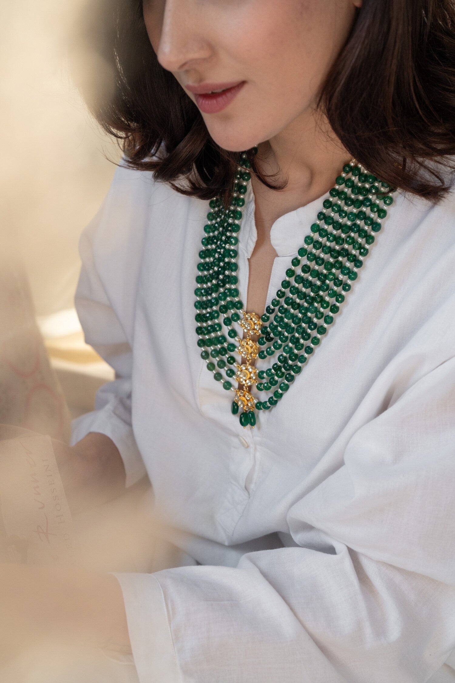 Kundan Bloom Stone Embellished Layered Necklace 