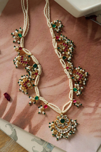 Chand Nikhar Kundan Embellished Long Necklace 
