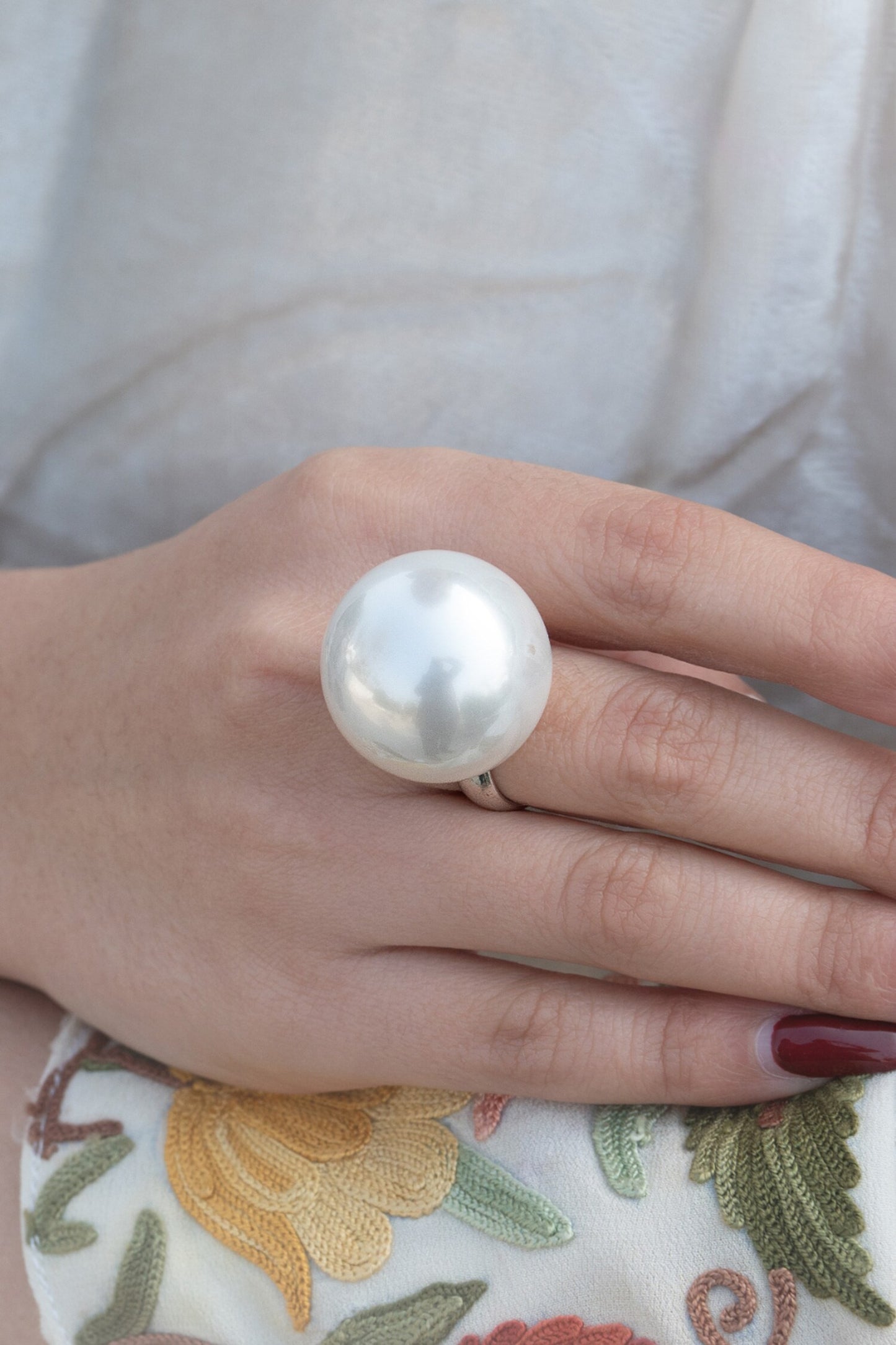 Pearl Embellished Ring 