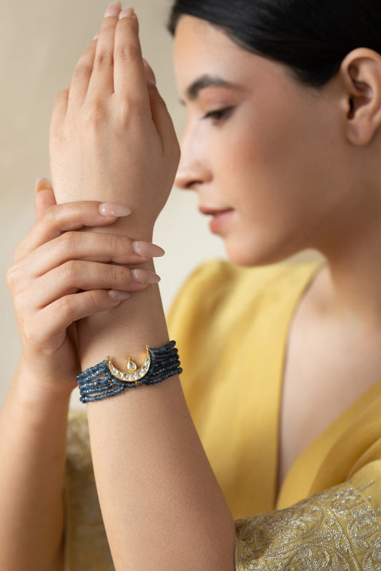 Kundan Embellished Layered Bracelet 