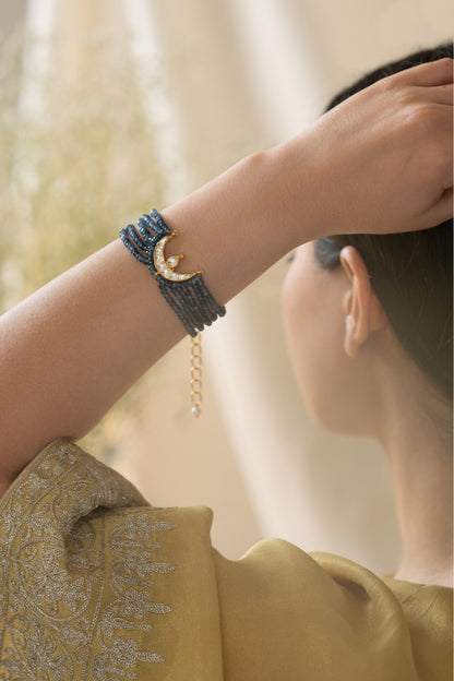 Kundan Embellished Layered Bracelet 