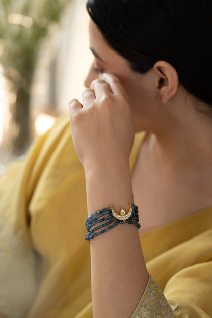 Kundan Embellished Layered Bracelet 