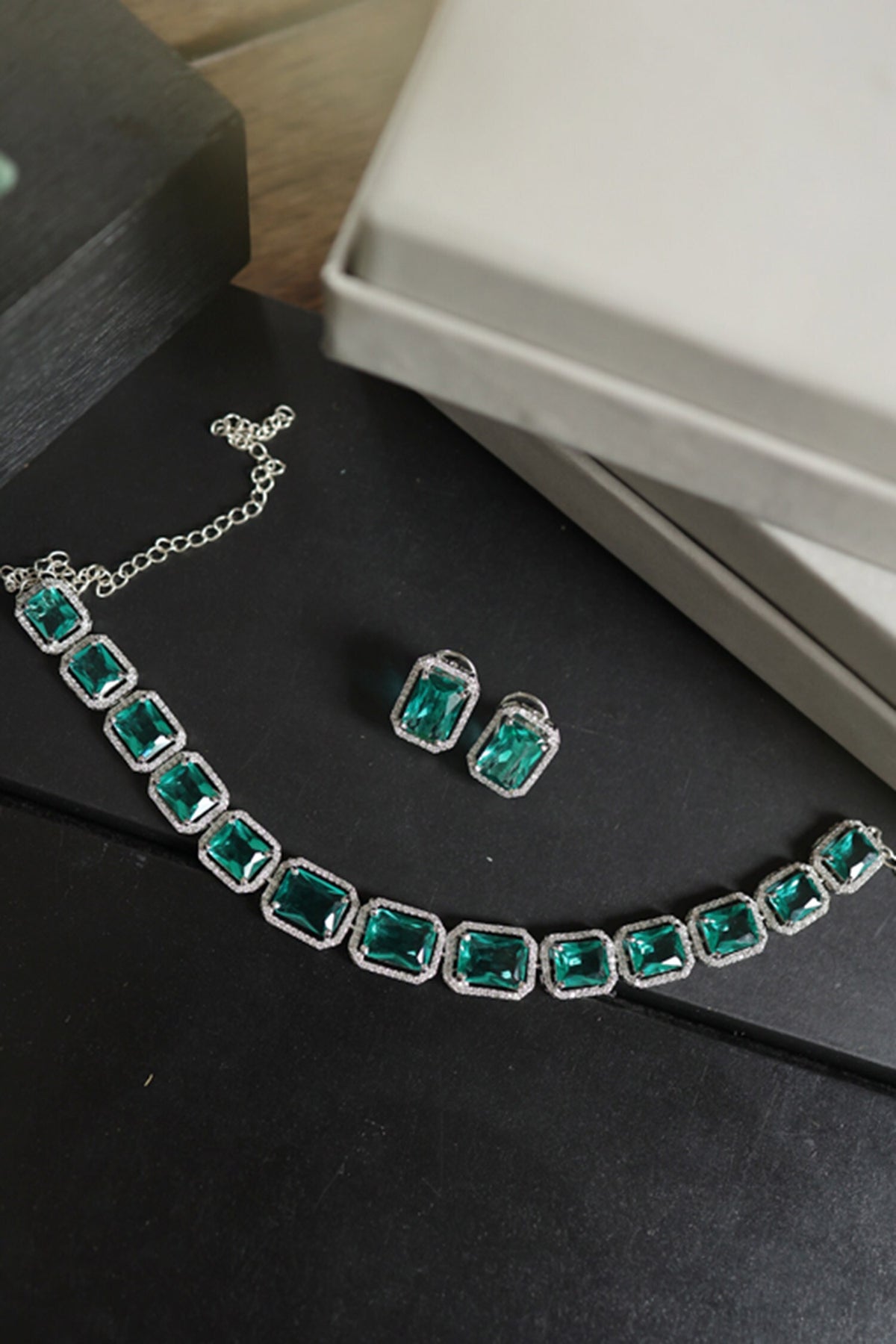 Double Layered Pearl Embellished Necklace 