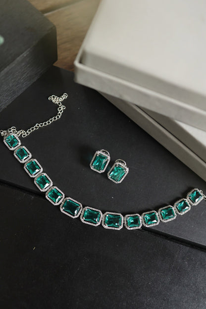 Double Layered Pearl Embellished Necklace 