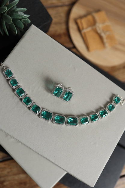 Double Layered Pearl Embellished Necklace 