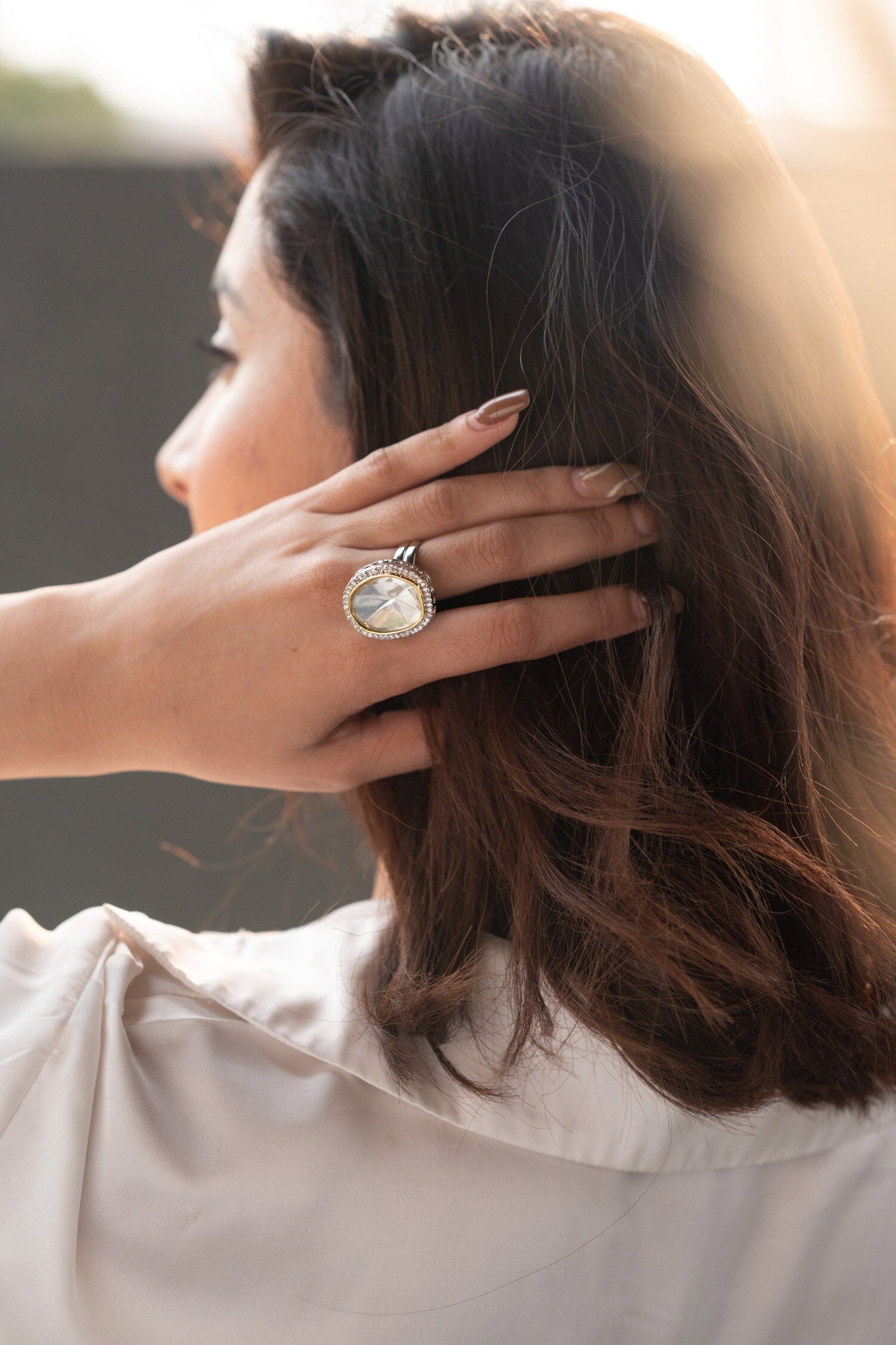 Victorian Polki Embellished Ring 