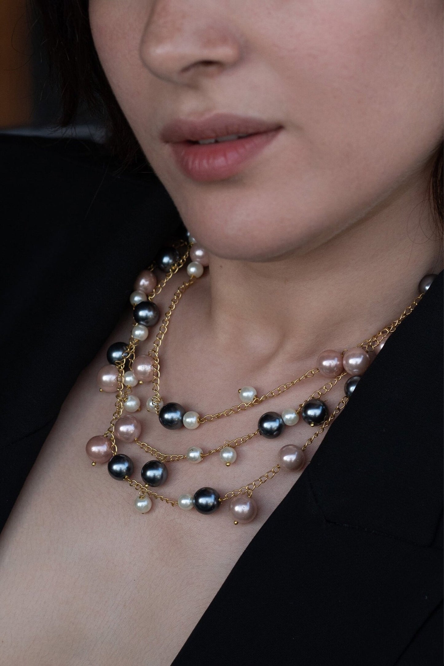 Pearl Multi-Layer Necklace 