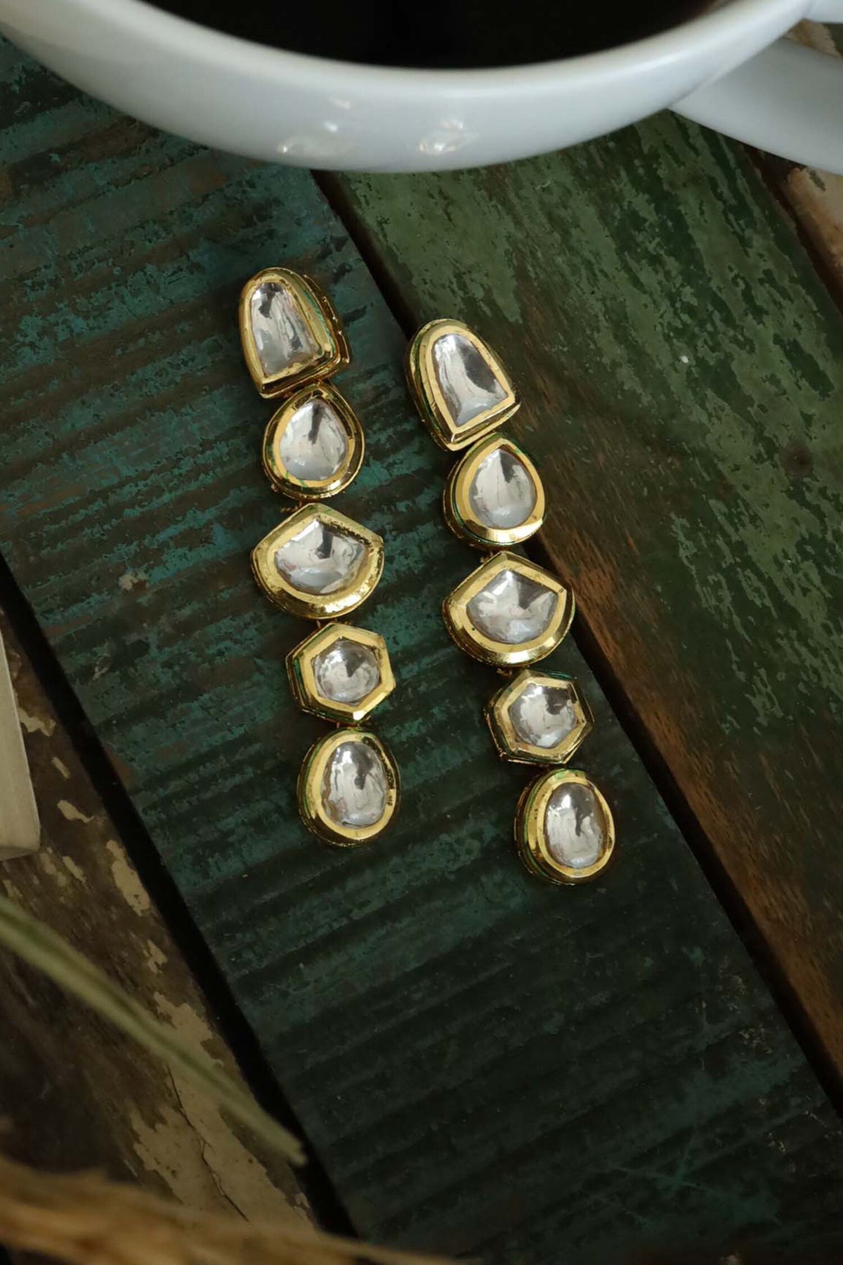 Kundan Stone Studded Earrings 