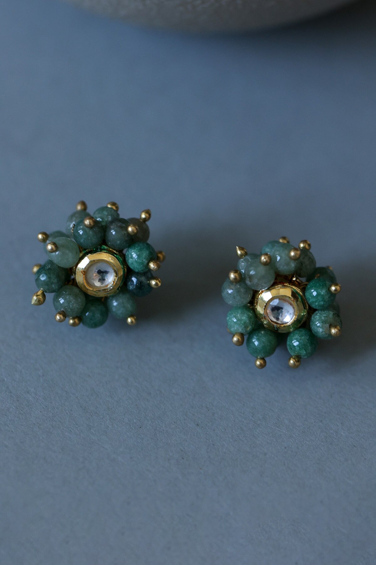 Onyx Cluster Stud Earrings 