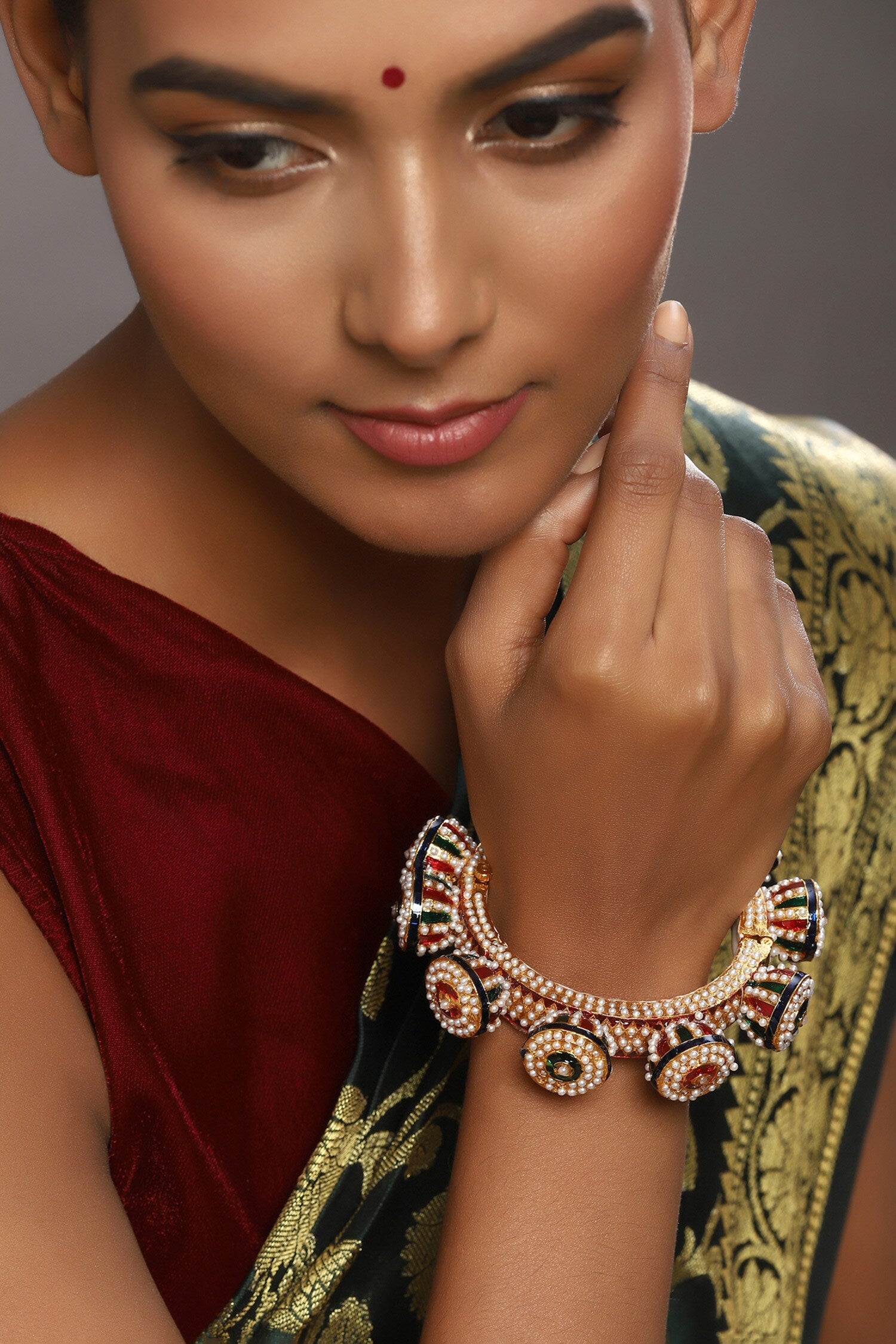 Stone Studded Bangle 