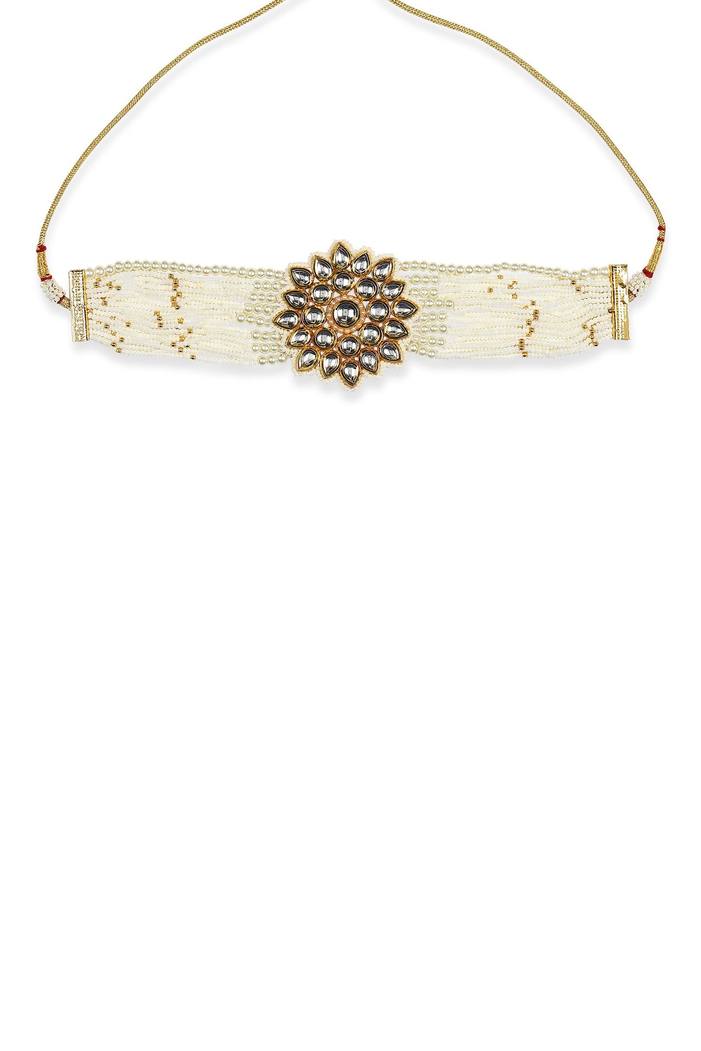 Beads Embellished Choker Necklace 