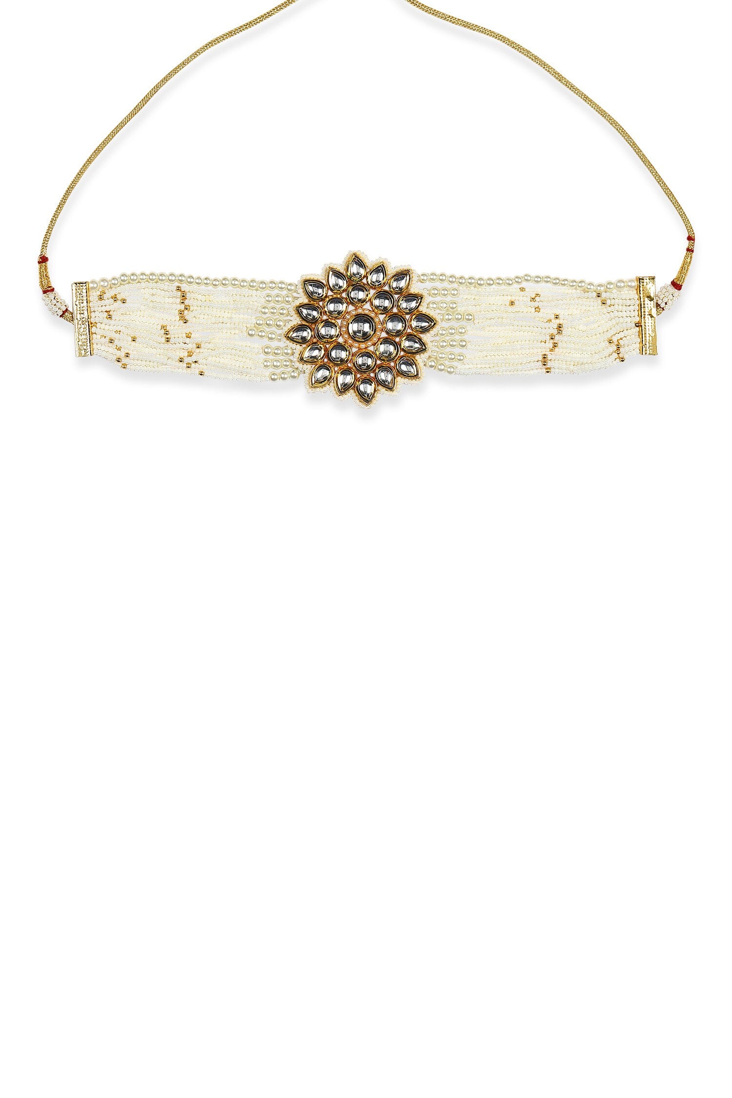 Beads Embellished Choker Necklace 