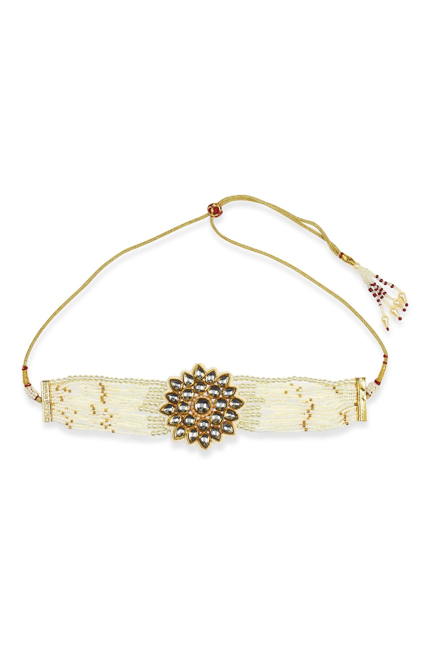 Beads Embellished Choker Necklace 