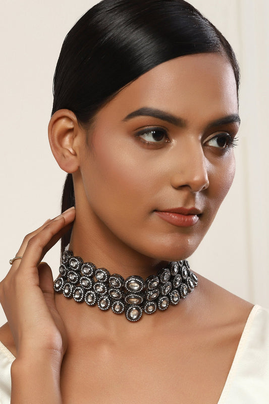 Kundan Work Choker Necklace 