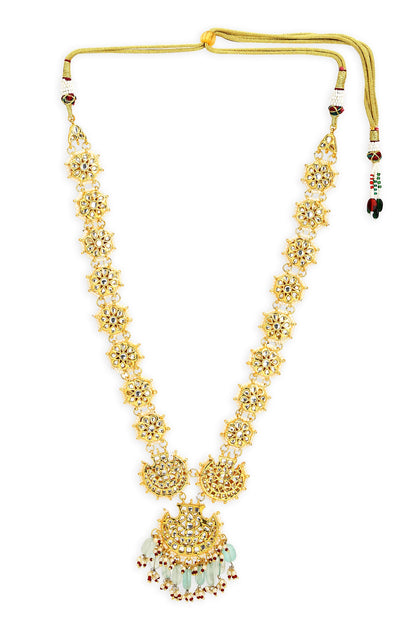 Hand Embellished Long Pendant Necklace 