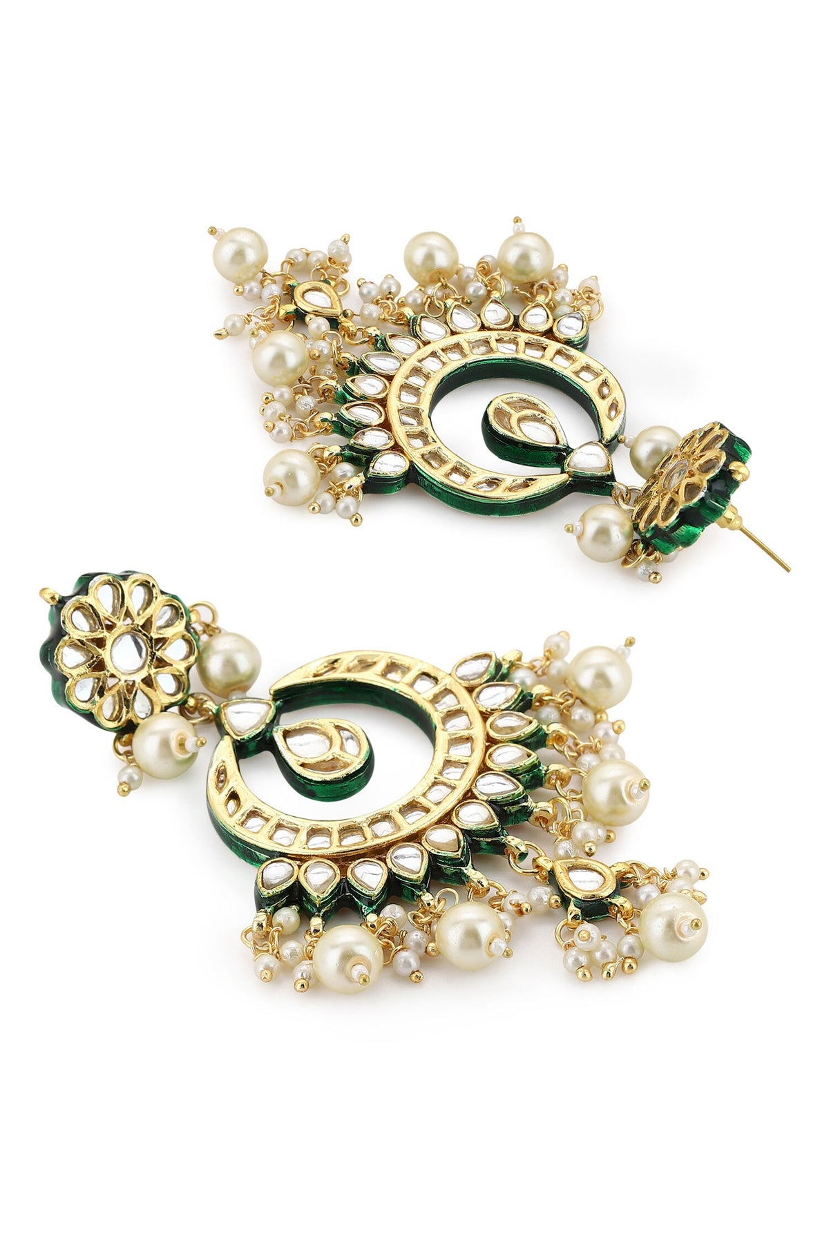 Teardrop Bloom Kundan Jewellery Set 