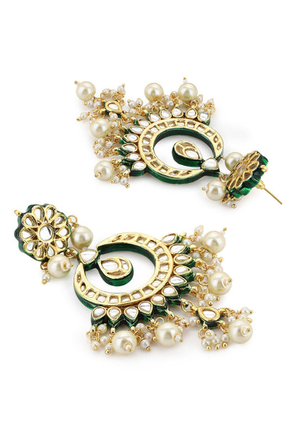 Teardrop Bloom Kundan Jewellery Set 